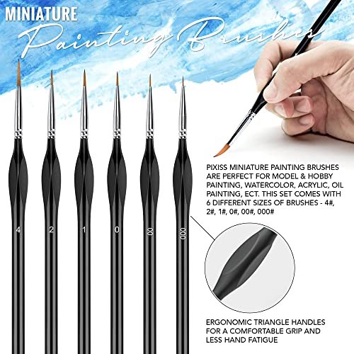 Testors Cement Plastic Model Glue Adhesive 2-Pack, 6 Fine Detail Miniatures Paint Brushes, Precision Crafting Knife with Extra Blades and Tips