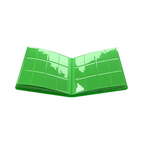 Casual Album 24-Pocket | Organize Standard and Japanese Size Collectible Cards | Premium Card Game Protector | Holds up to 480 Cards |Ideal for Playset Collections | Green Color | Made by Gamegenic