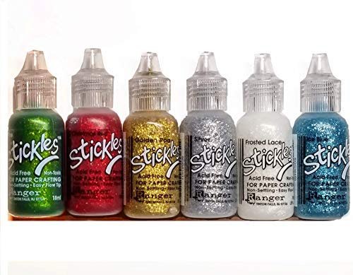 Stickles Ranger Glitter Glue Bundles - Six .5 fl oz Bottles in (Magical)