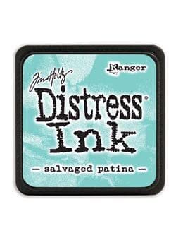 Mini Distress Ink Pads- Bundle of 8 Tim Holtz Saltwater Taffy, Speckled Egg, Crackling Campfire, Rustic Wilderness, Kitsch Flamingo, Salvaged Patina, Prize Ribbon, Villainous Potion Tim Holtz Ranger