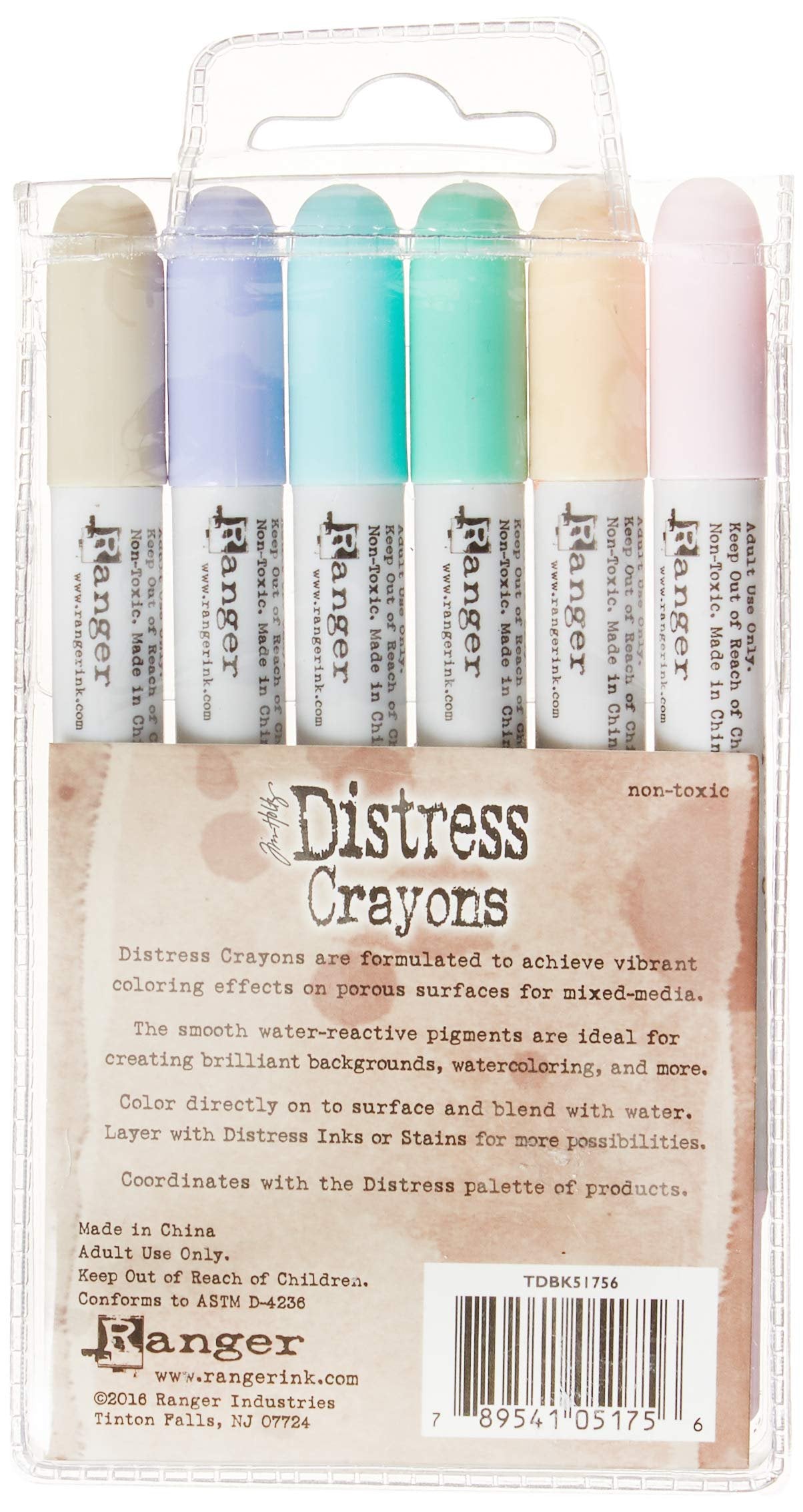 Tim Holtz Distress Crayon Set-Set #5
