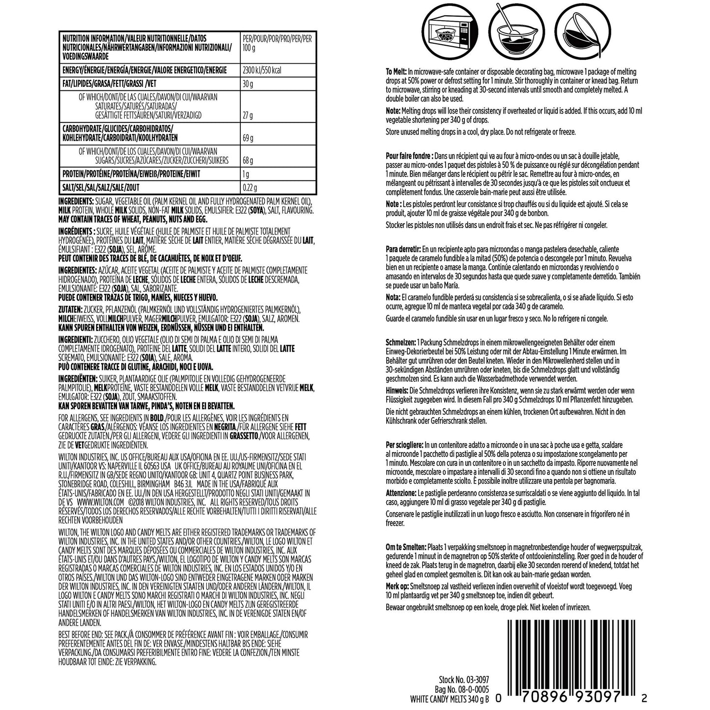 Wilton Candy Melts - White 340g