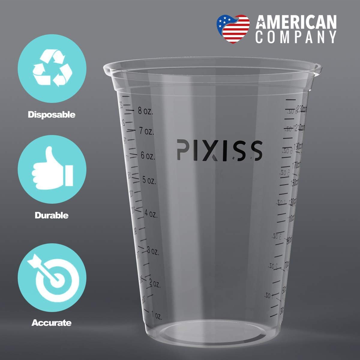 Amazing Clear Cast Resin Epoxy by Alumilite (16-Ounce), 20x Disposable Plastic Resin Mixing Cups, Pixiss Mixing Sticks Bundle