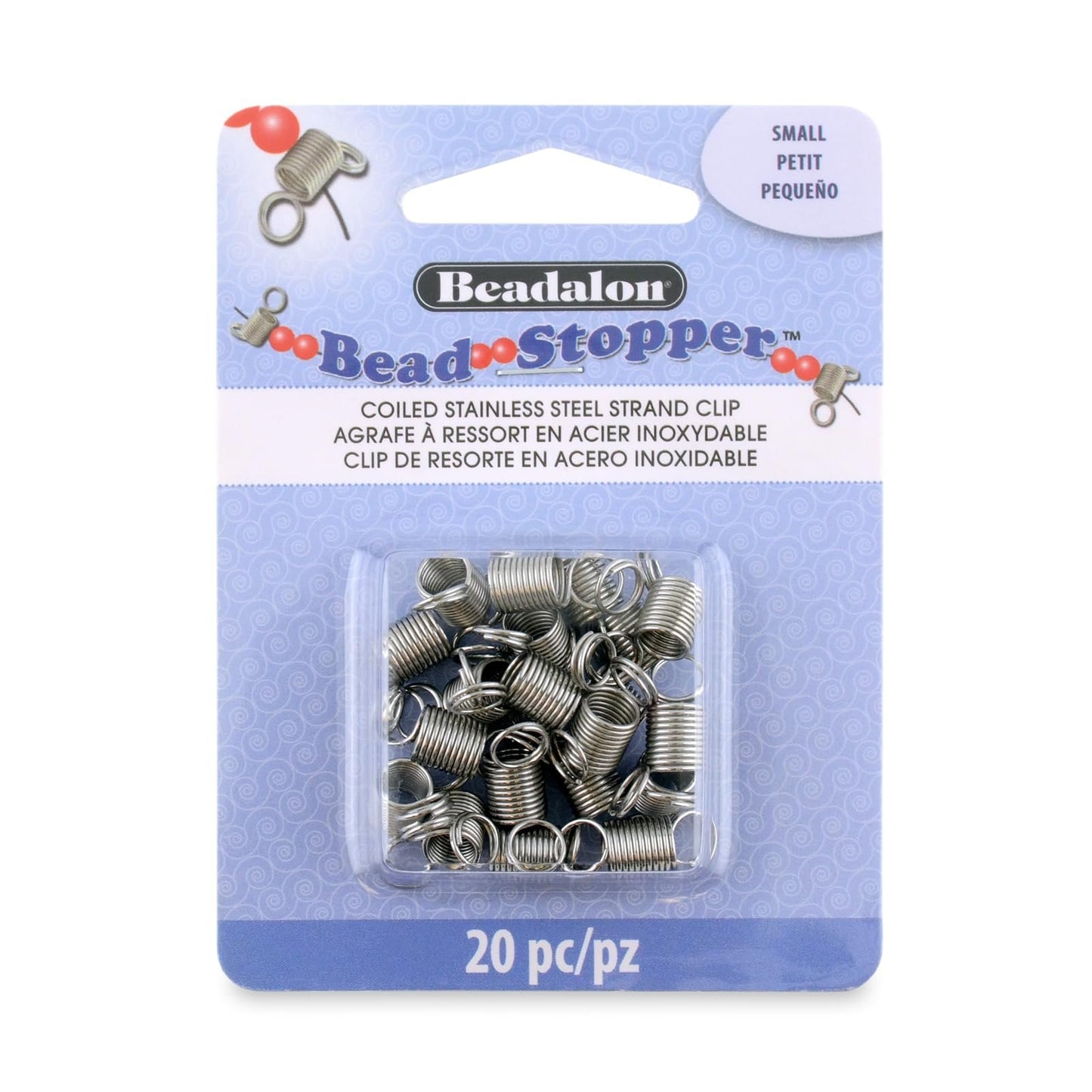 Beadalon 20-Piece Bead Stopper, Small
