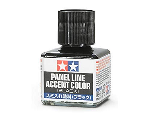 Tamiya Panel Line Accent Color 40ml Black TAM87131 Plastics Paint Enamels
