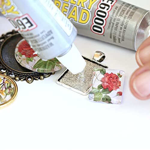 E6000 1-Ounce Jewelry and Bead Adhesive with 4 Precision Applicator Tips for Jewelry Pixiss Art Dotting Stylus Pens 5 pcs Set - Rhinestone Applicator Application Kit