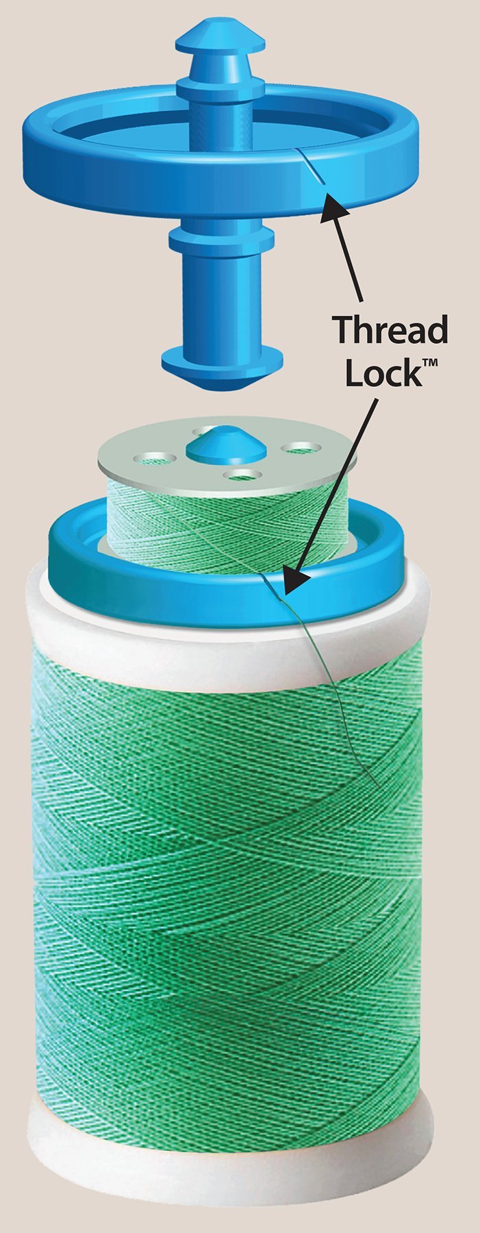 Taylor Seville Originals Bobbin Topper-Fits All Popular Sizes of Spools-Thread Lock Feature Helps Keep Thread Organized and Neat