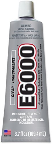 Bundle - E6000 3.7 Ounce (109.4mL) Tube Industrial Strength Adhesive for Crafting, 4 Snip Tip Applicator Tips and Pixiss Art Dotting Stylus Pens 5 pcs Set