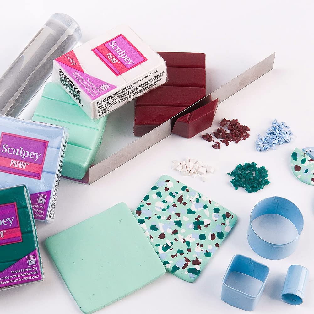 Sculpey Premo Polymer Oven-Bake Clay, Ultramarine Blue Hue, Non Toxic, 2 oz. bar, Great for jewelry making, holiday, DIY, mixed media and more. Premium clay Great for clayers and artists.