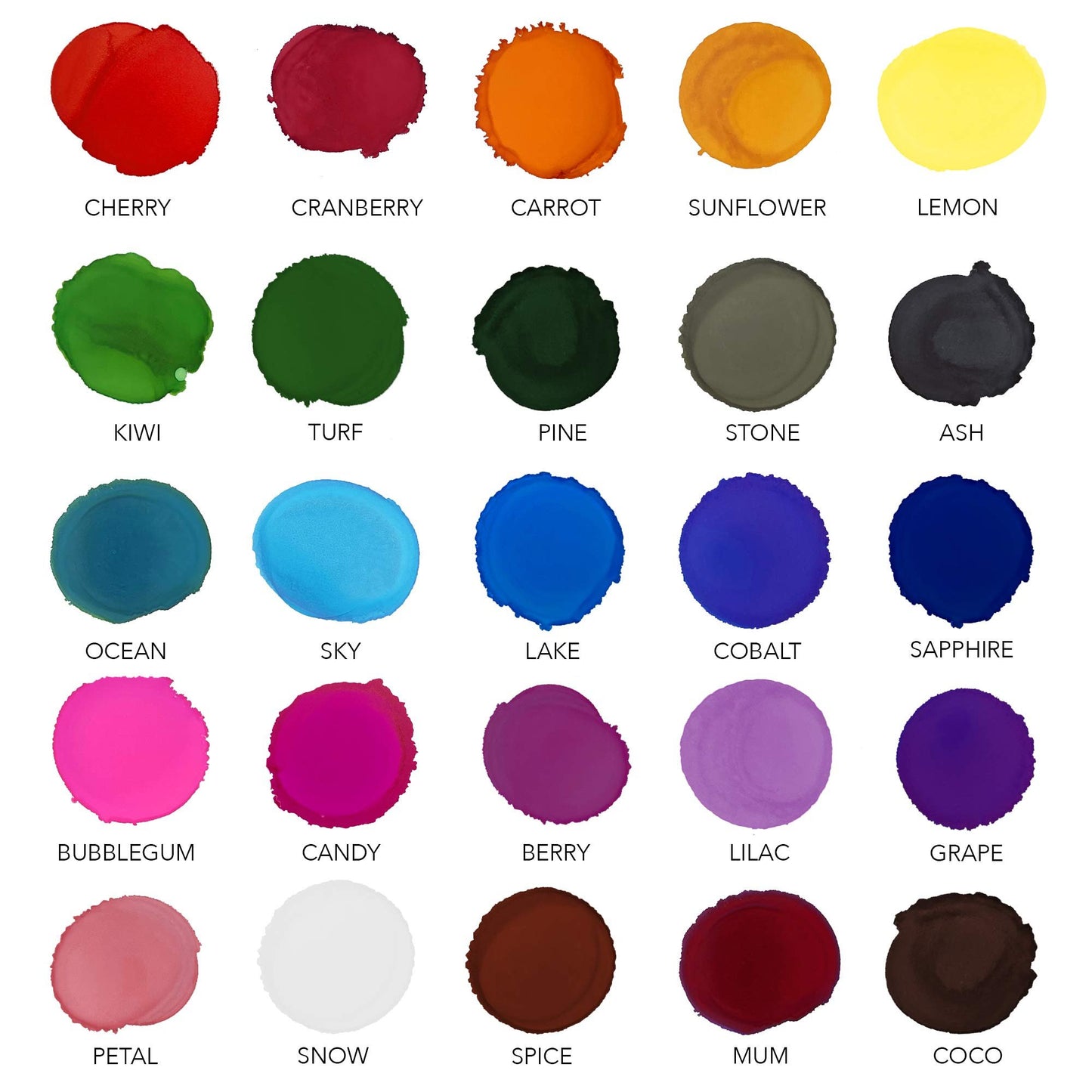 Pixiss Alcohol Ink Set - 25 Large Highly Saturated Colors (15ml/.5oz) Alcohol-Based Inks for Resin Petri Dishes, Alcohol Ink Paper, Tumblers, Coasters, Resin Dye
