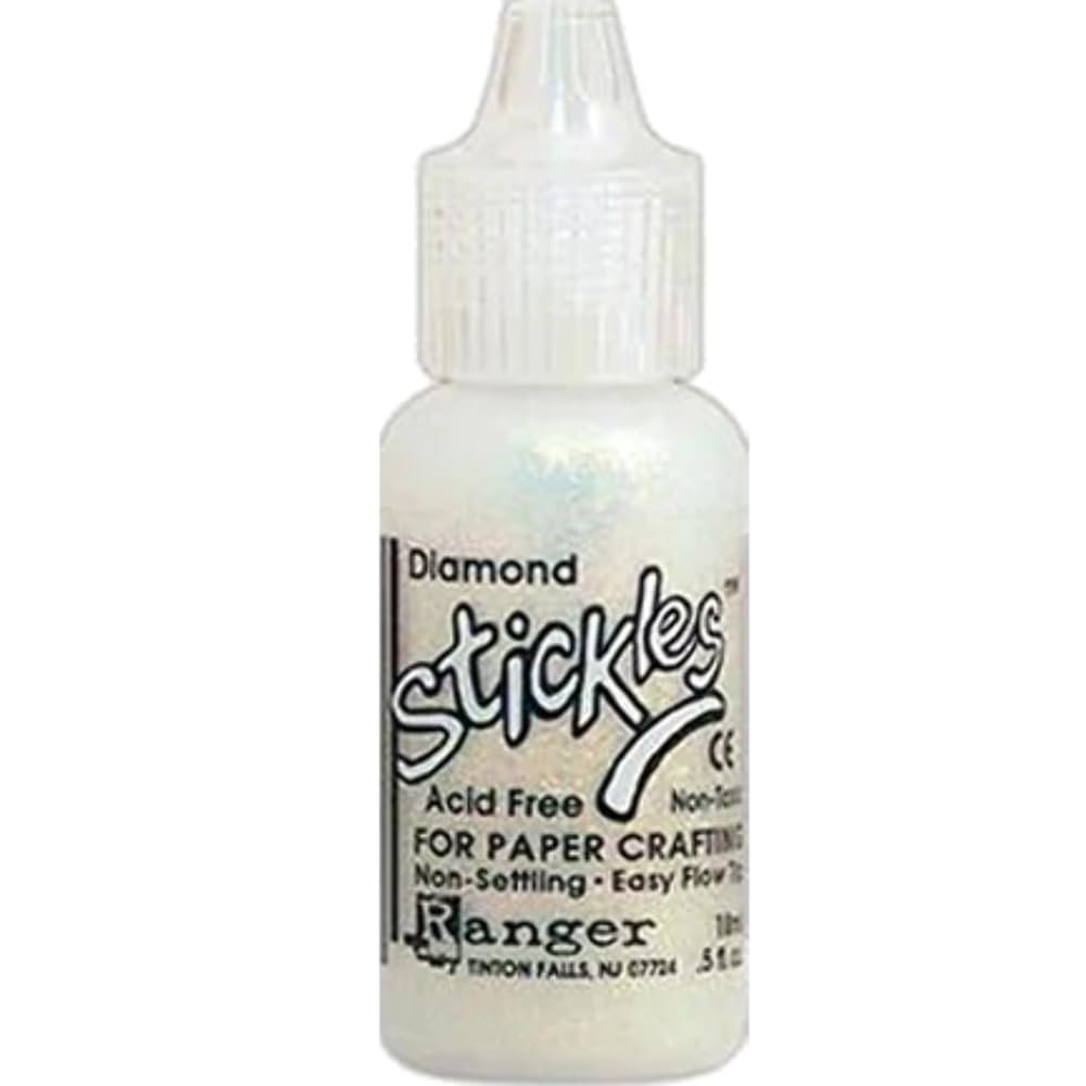 Ranger Stickles Glitter Glue 1/2-Ounce, Diamond