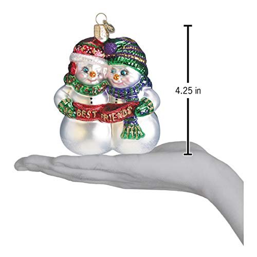 Old World Christmas Ornaments Best Friends Snowman Glass Blown Ornaments for Christmas Tree