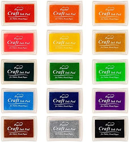 Stamp Carving Kit, 3 Rubber Blocks, Brayer, Lino Carving Tool, Precision Knife Kit, 15 Stamp Ink Pads