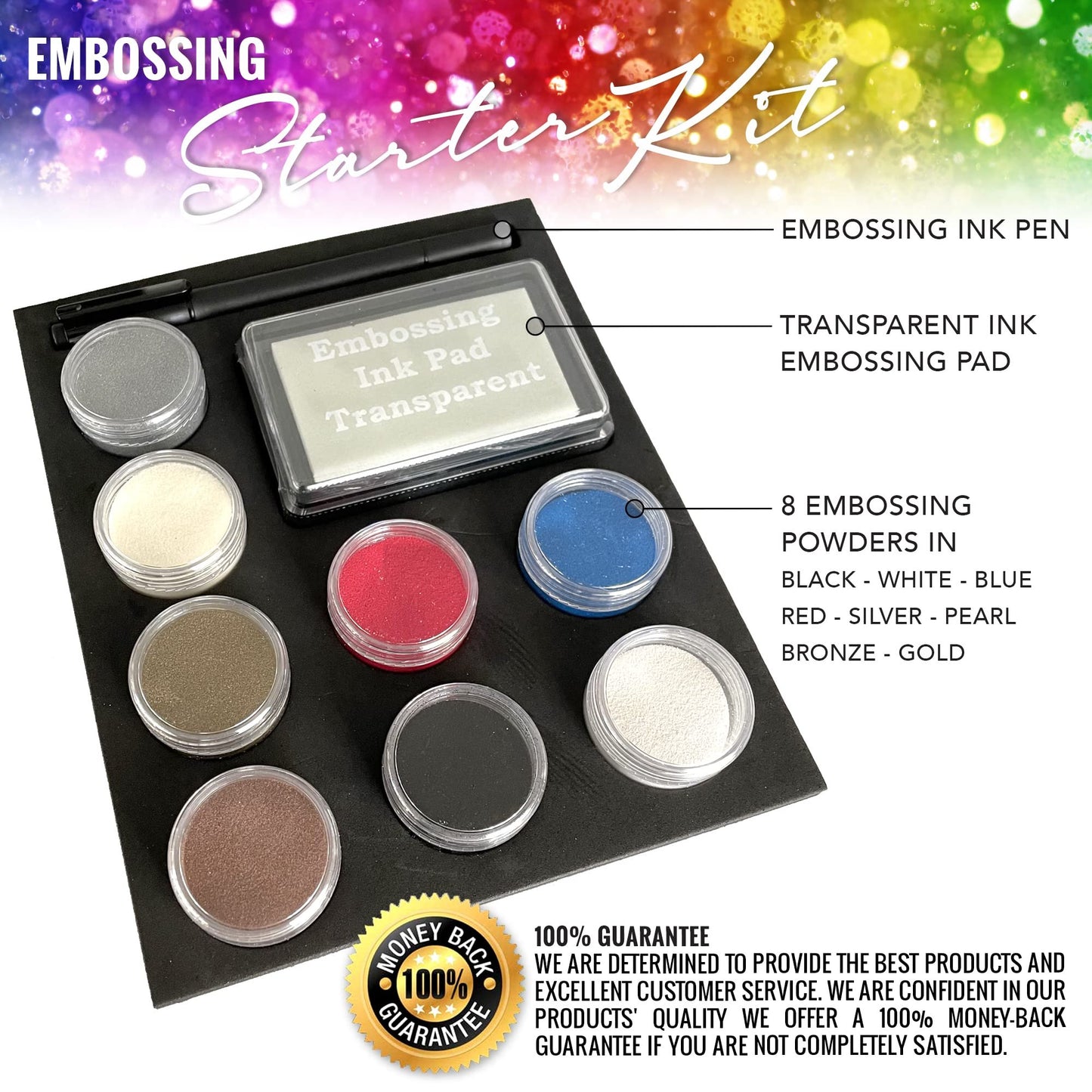 Pixiss Embossing Powder Bundle