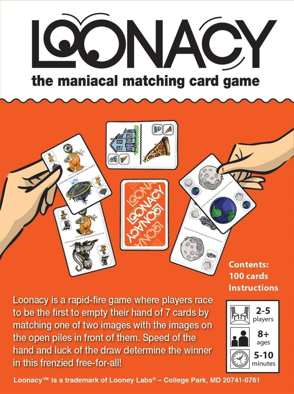 Loonacy Card Game - Maniacal Matching for 2-5 Players
