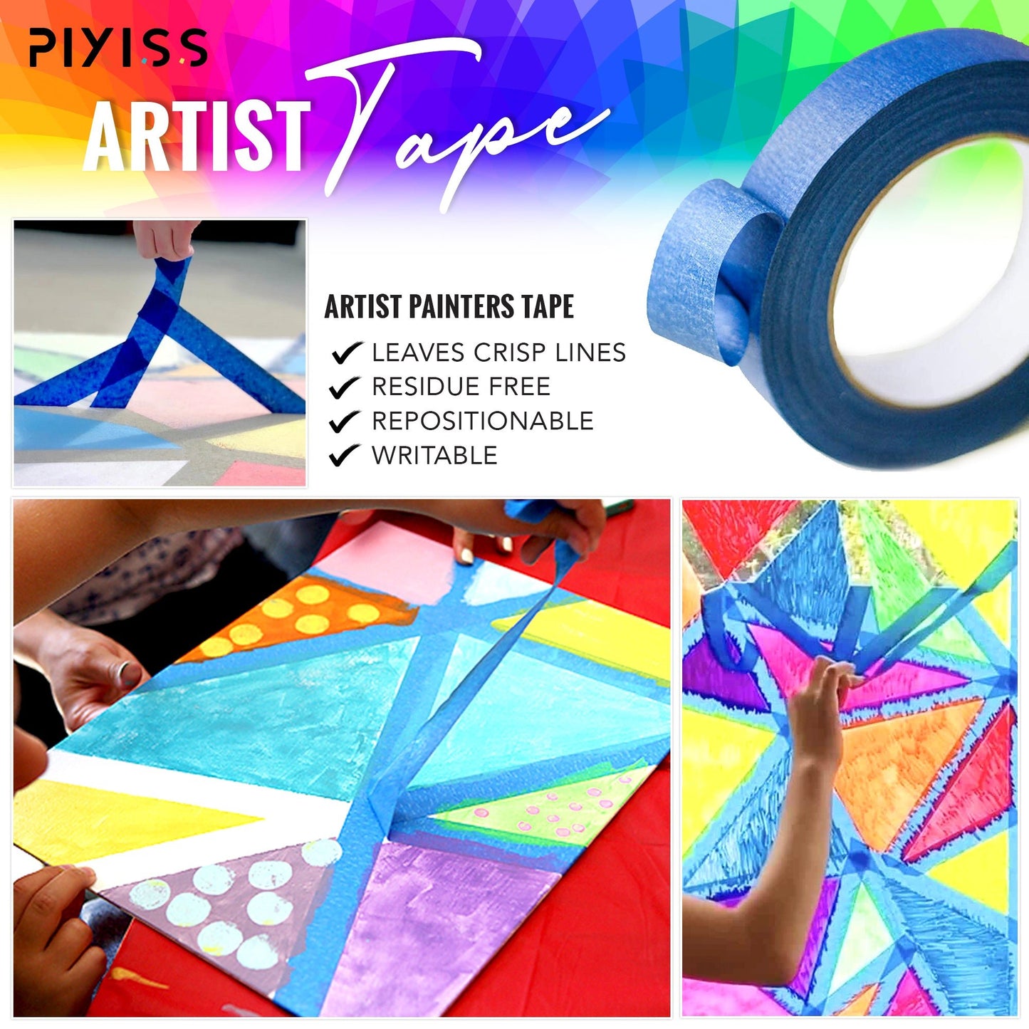 PIXISS Crafting Tape - 60 Yards / 1" Wide