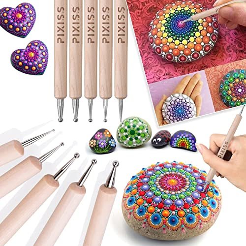 Bundle - E6000 3.7 Ounce (109.4mL) Tube Industrial Strength Adhesive for Crafting, 4 Snip Tip Applicator Tips and Pixiss Art Dotting Stylus Pens 5 pcs Set