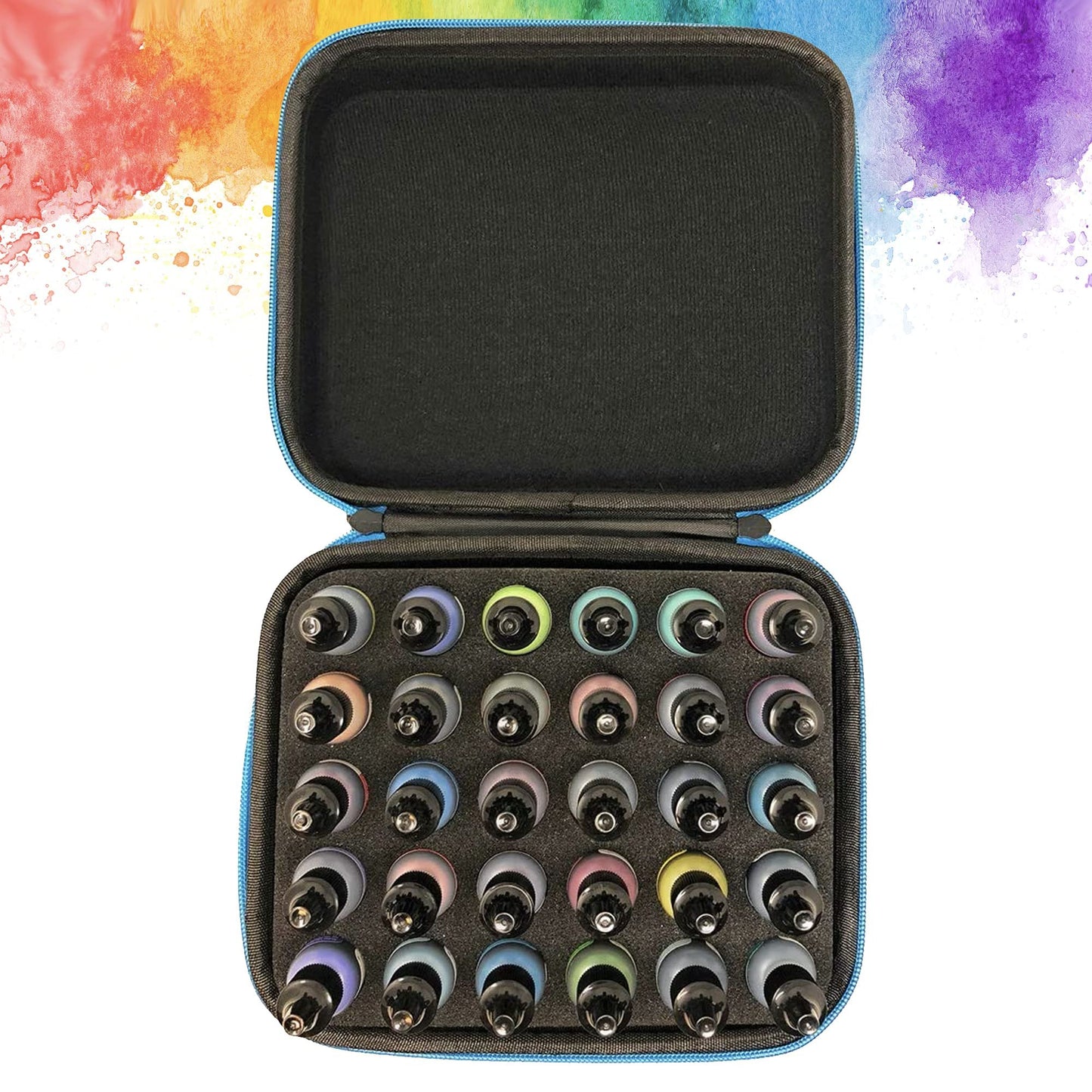 Alcohol Ink Storage Carrying Case Organizer by Pixiss, Stickles, Glossy Accents or Reinkers, Travel Case (Ink not Included)