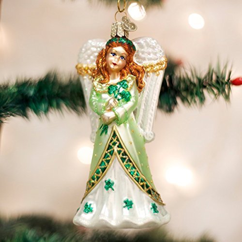 Old World Christmas Collection Glass Blown Ornaments for Christmas Tree Irish Angel