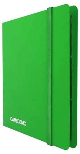 Casual Album 24-Pocket | Organize Standard and Japanese Size Collectible Cards | Premium Card Game Protector | Holds up to 480 Cards |Ideal for Playset Collections | Green Color | Made by Gamegenic