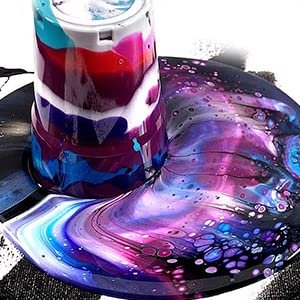 Floetrol Pouring Medium and Pixiss Acrylic Pouring Oil Bundle