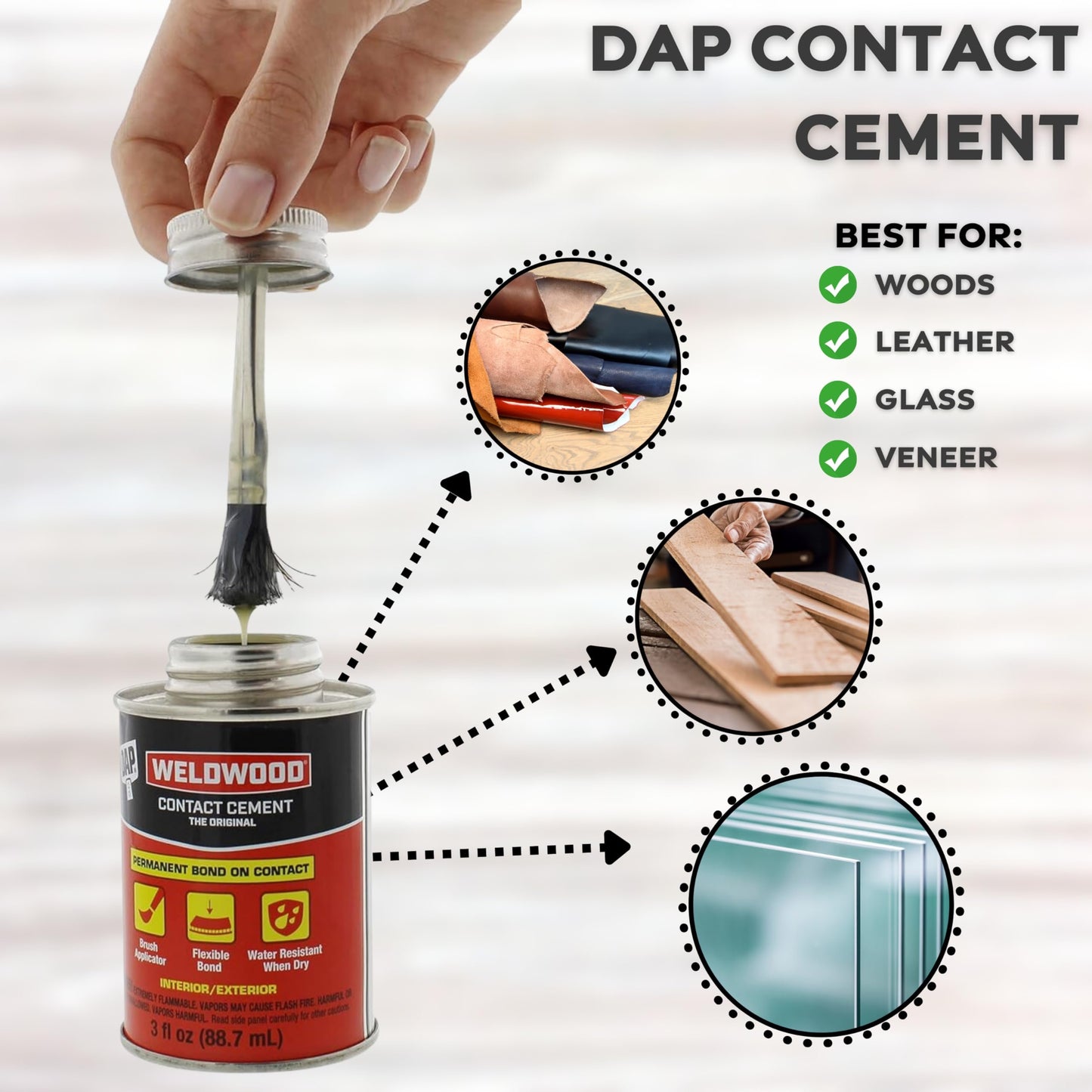 Air Dry Clay Foam (Black 300g) and EVA Foam (35cm x 150cm x 5mm Foam Roll) and DAP Weldwood Contact Cement (3oz) - Cosplay Foam and Clay Kit with Contact Cement Adhesive for DIY, Sculpting