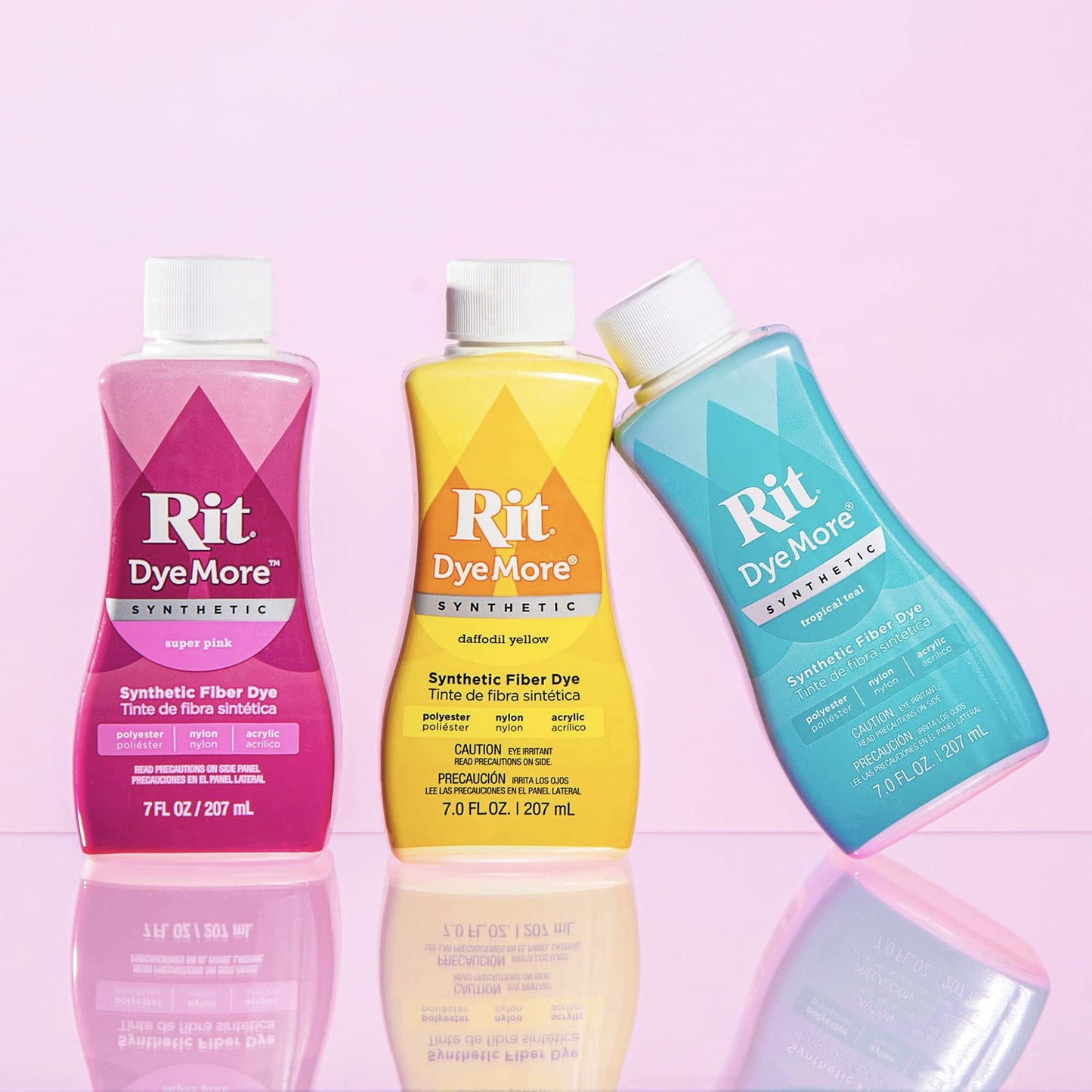 Synthetic Rit Dye More Liquid Fabric Dye - Ultimate Synthetic Rit Dye Accessories Kit - Available in Multiple Colors - 7 Ounces - Racing Red