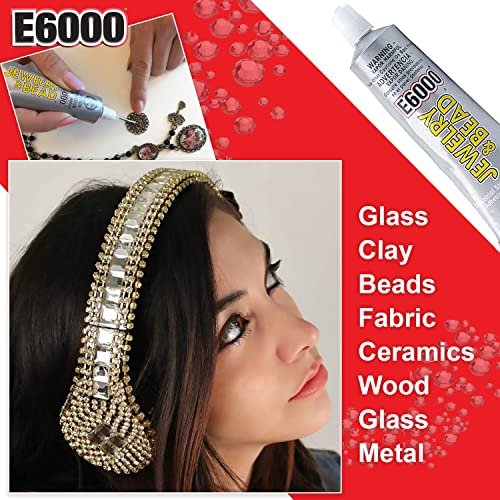 E6000 1-Ounce Jewelry and Bead Adhesive with 4 Precision Applicator Tips for Jewelry Pixiss Art Dotting Stylus Pens 5 pcs Set - Rhinestone Applicator Application Kit