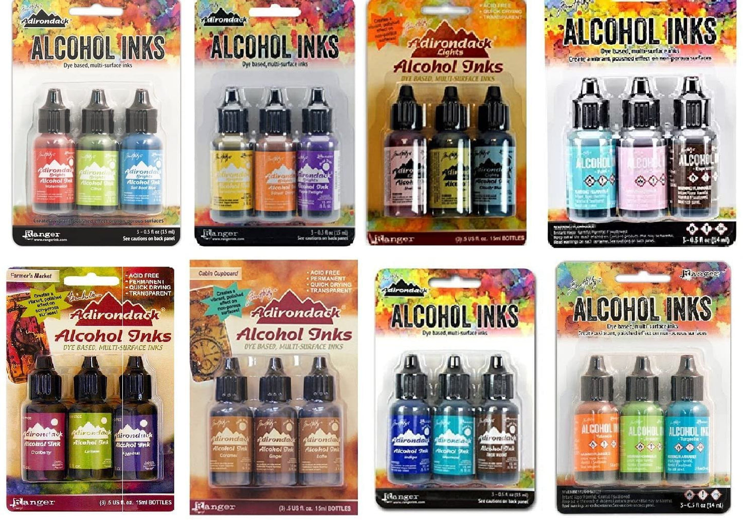 Tim Holtz Adirondack Alcohol Ink 24 bottle Mega Set