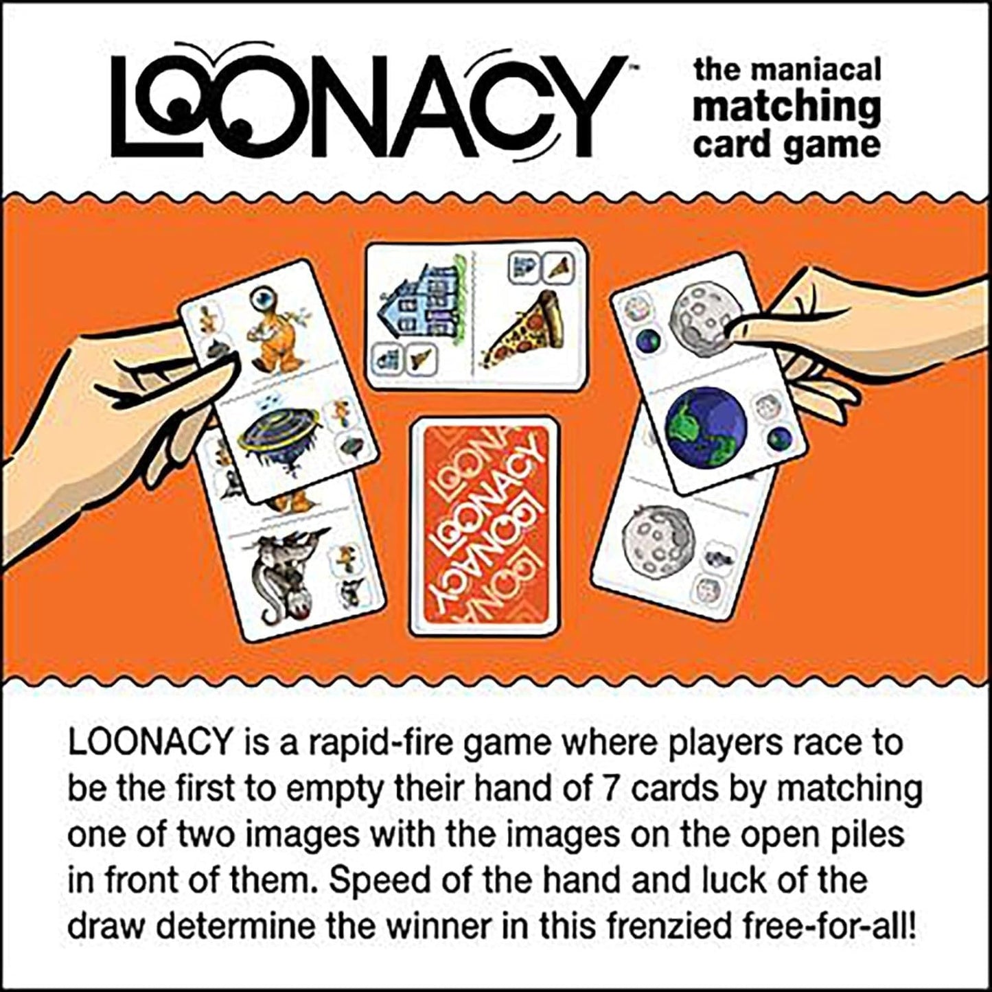 Loonacy Card Game - Maniacal Matching for 2-5 Players