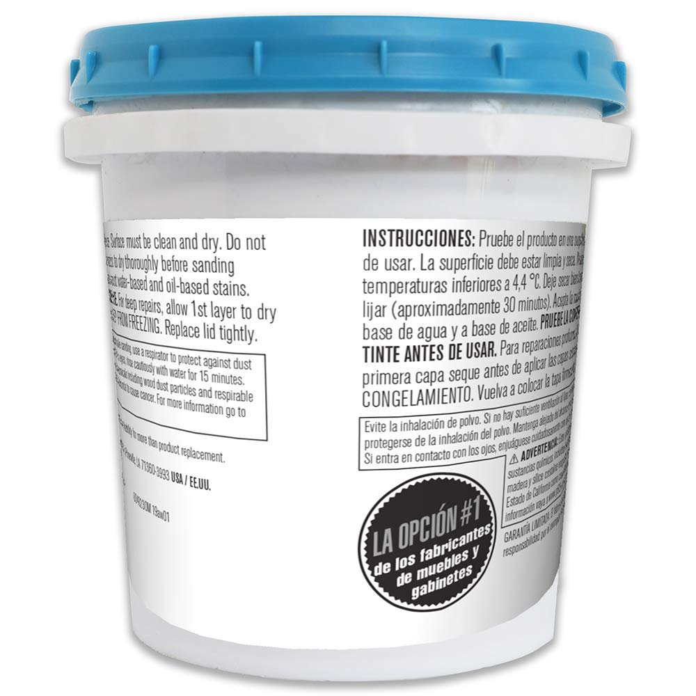 FamoWood 40022112 Latex Wood Filler - Pint, Cherry/Dark Mahogany
