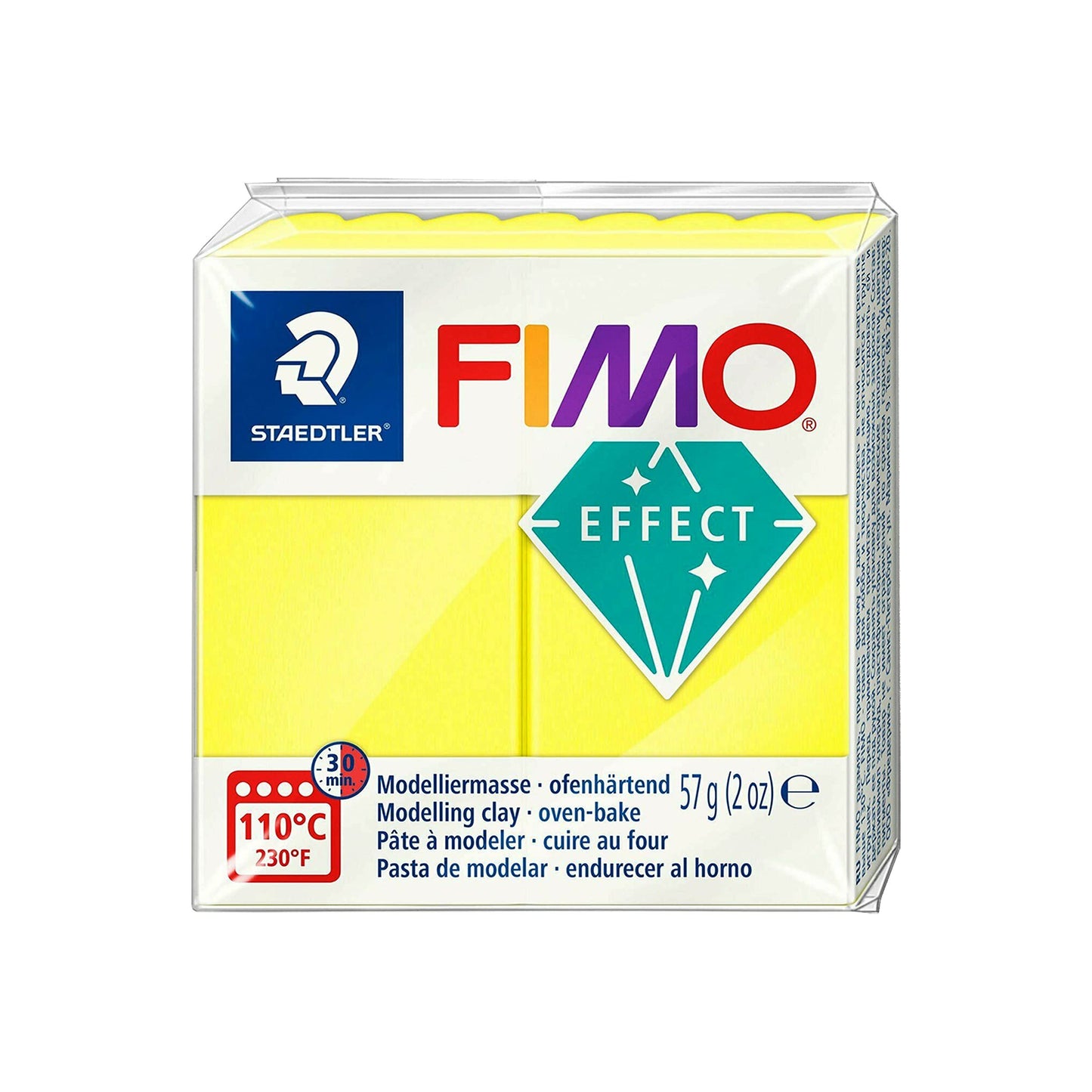 FIMO Staedtler Soft Polymer Oven Modelling Clay - Neon Effect - Set of 6