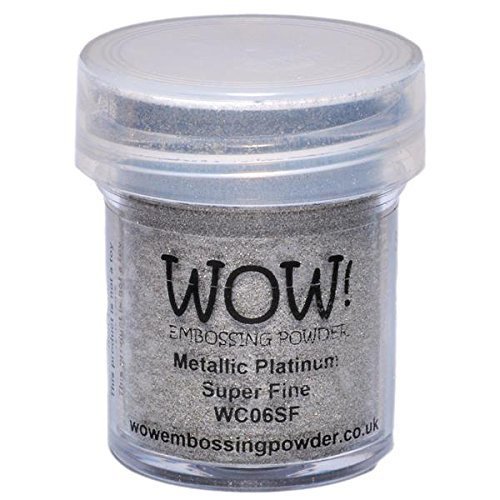 Wow! Embossing Powder Metallic Bundle: Gold, Silver, Platinum and Copper, 15ml (1) (1, Brown)