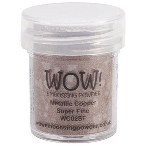 Wow! Embossing Powder Metallic Bundle: Gold, Silver, Platinum and Copper, 15ml (1) (1, Brown)