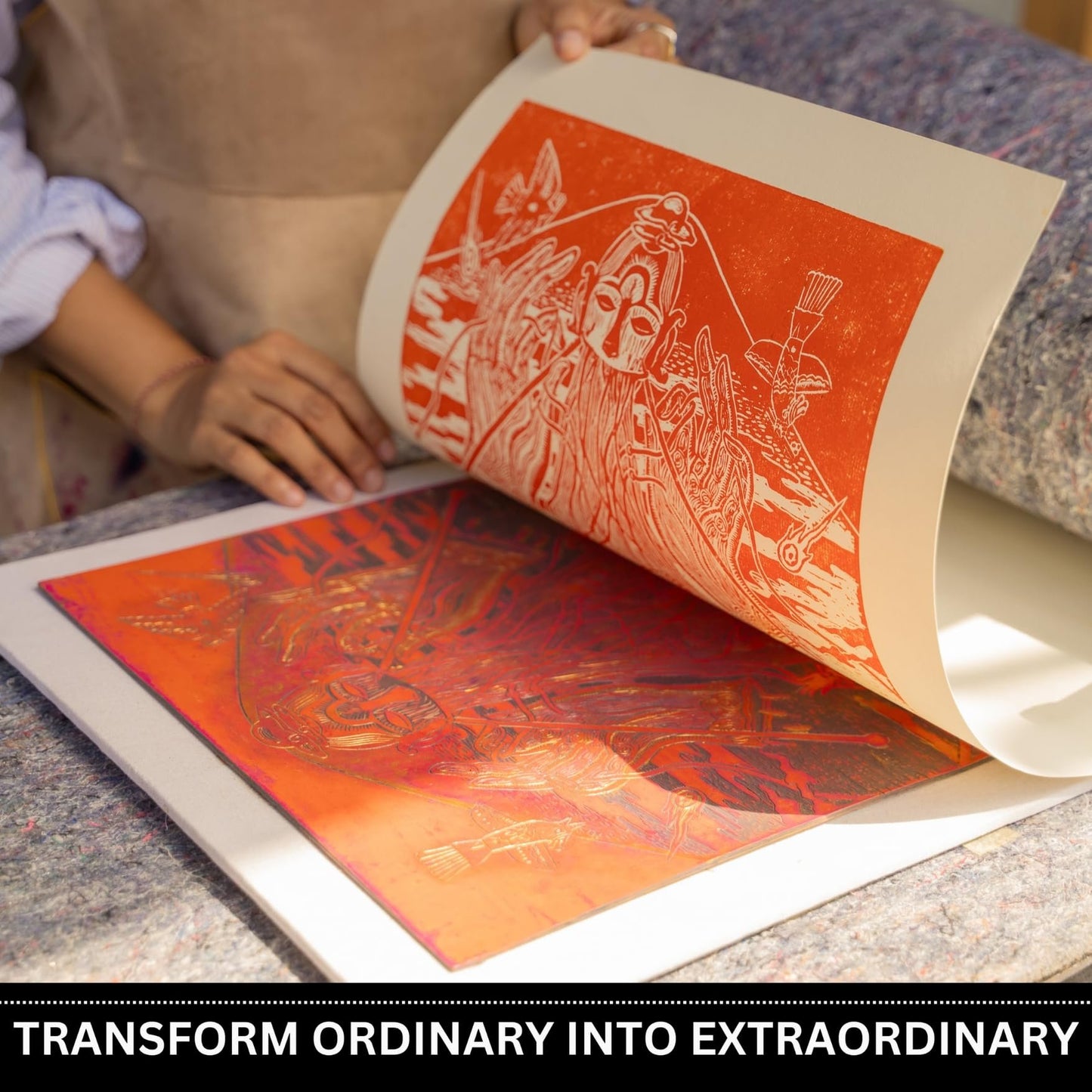 Linoleum Blocks for Printmaking - Printmaking Supplies from Pixiss - Linocut Rubber Stamps (6 Pack) 8"x10"x1/8" - Stamp Block for Stamp Making Kit - Linoleum Block Printing Kit for Relief Printing