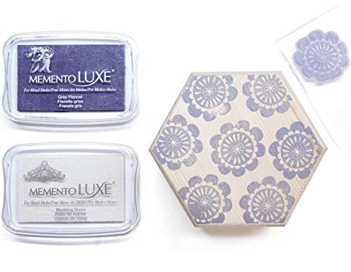 Tsukineko Memento Luxe Re-Inker for Stamp, Tuxedo Black