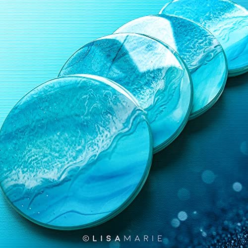 PIXISS Glazed Round Ceramic Coaster/Tiles with Cork Backing - 100PC