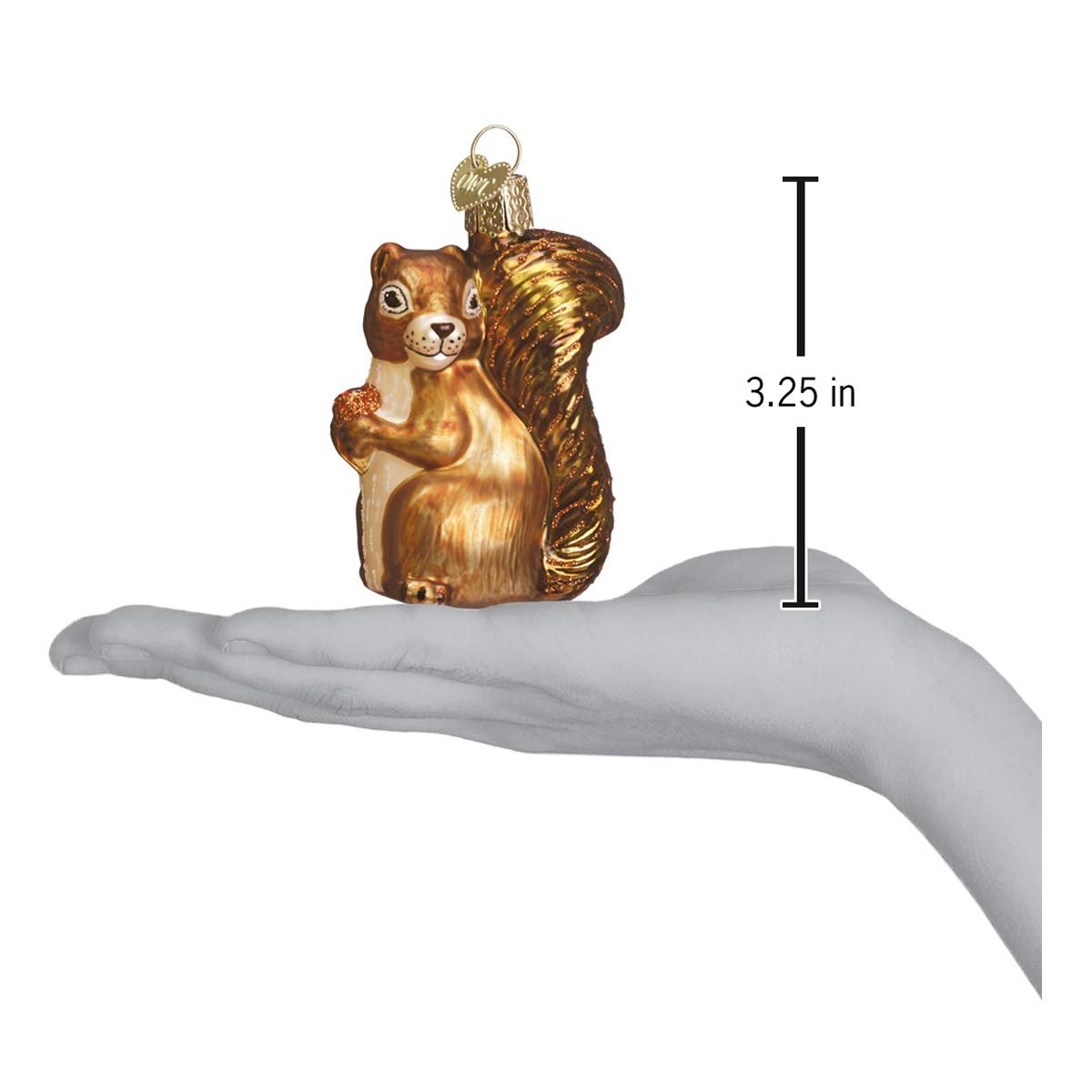 Old World Christmas Squirrel Wildlife Animals Glass Blown Ornaments for Christmas Tree