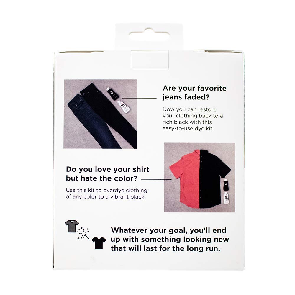Rit Back to Black Dye Kit - Can be Used to Restore Faded Black Color Back to a Vibrant Black