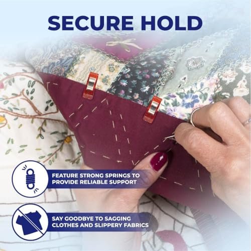 Odif 505 Spray and Fix Temporary Fabric Adhesive Basting Glue 6.22oz, 505 Spray Adhesive for Embroidery, Quilt Basting Spray for Quilting, Plus 25 Sewing Fabric Clips