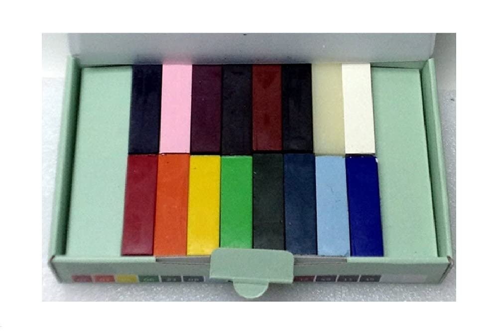 Encaustic Art The Original - BASIC SELECTION Set of 16 -Encaustic Wax Block Colors Set -Non-Toxic, Beeswax For Encaustic Art Supplies -Handcrafted in Germany