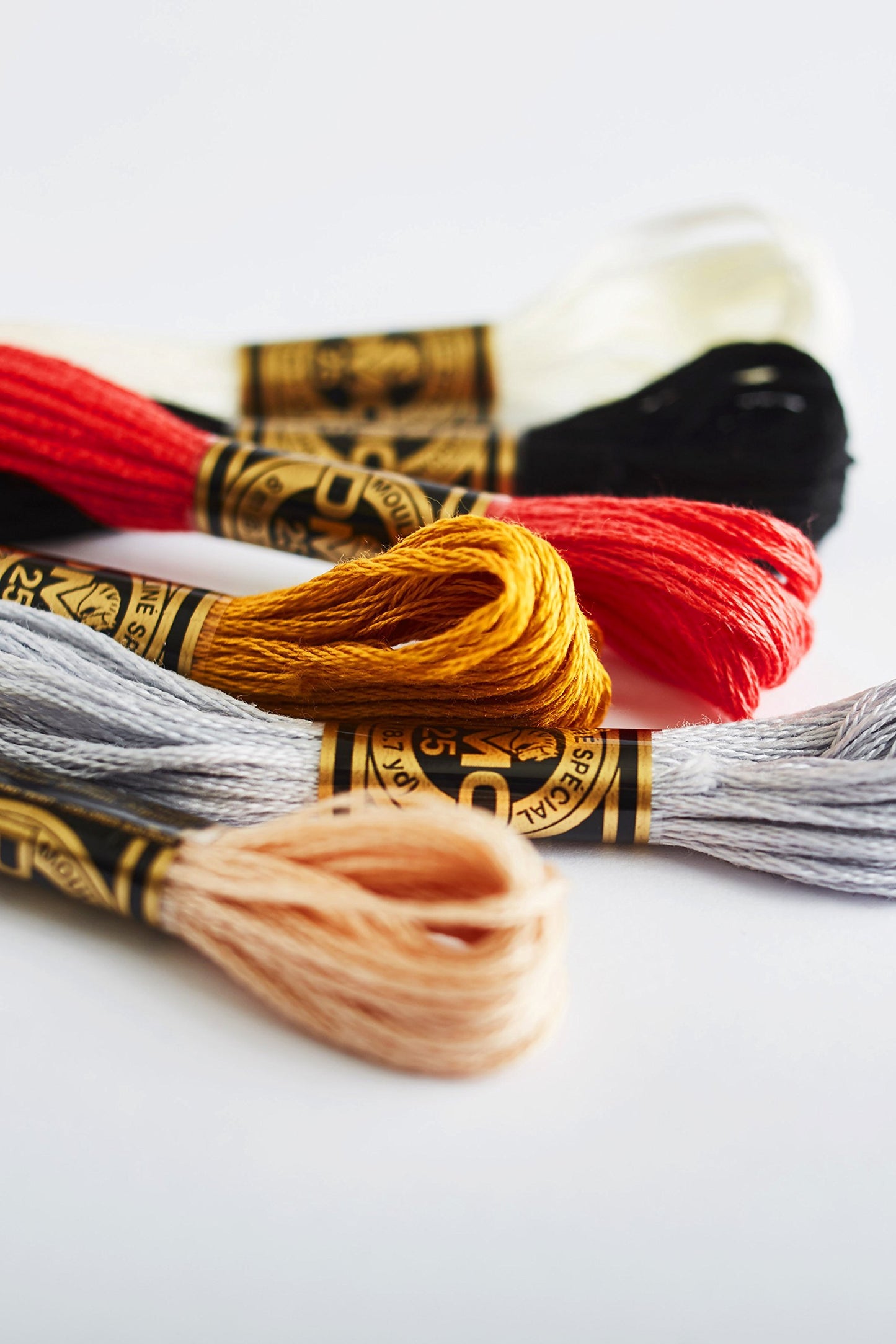 DMC 117-53 Six Stranded Cotton Embroidery Floss, Variegated Steel Gray, 8.7-Yard