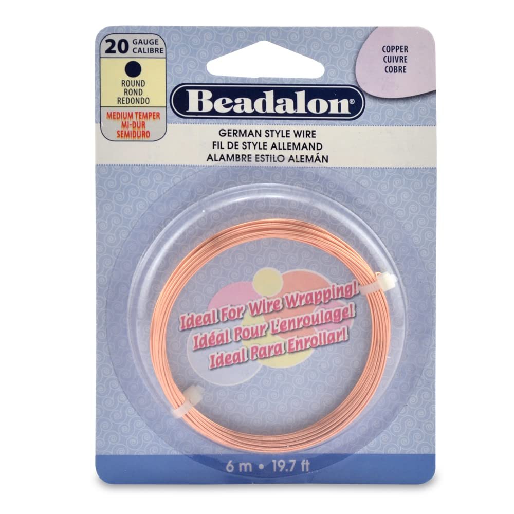 Beadalon German Style Wire for Jewelry Making, Round