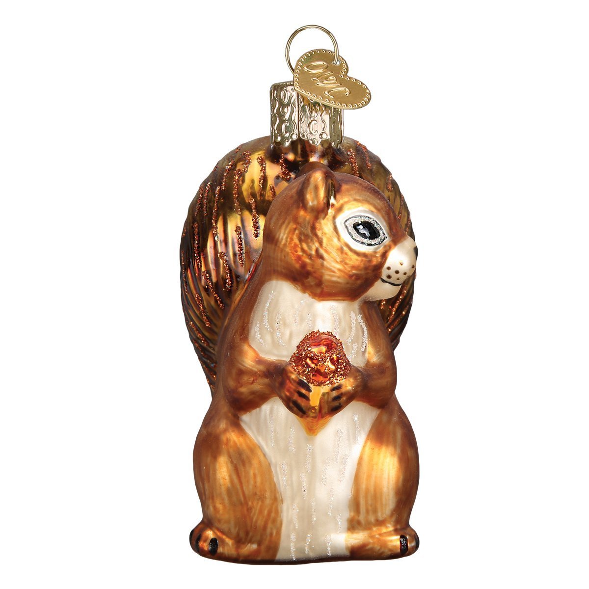 Old World Christmas Squirrel Wildlife Animals Glass Blown Ornaments for Christmas Tree