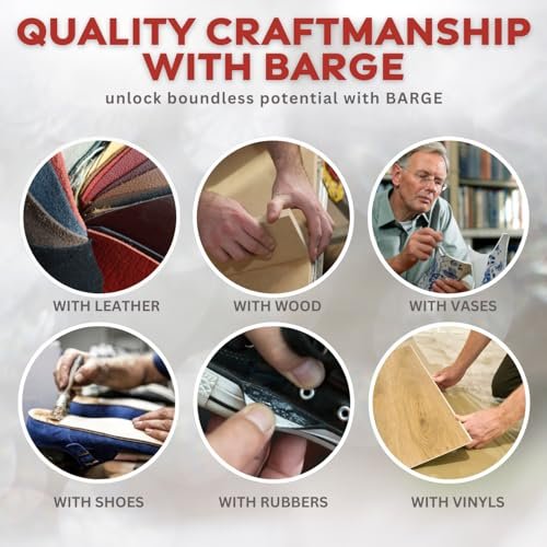 Barge Cement All Purpose (1 Qt) with Pixiss Accessory Kit - Cement Glue for Shoes, Boots, Soles, Leather, Rubber, Cosplay - Foam Sponge Brushes, Spreader Tools, Glue Applicators, and Plastic Squeegees