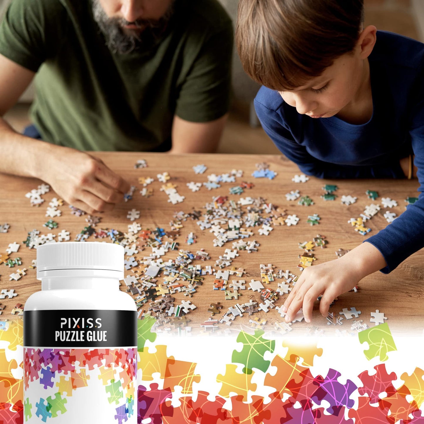 Mod Podge Puzzle Saver Glue Kit, Adhesive Brushes for Jigsaw Puzzles, Boards, Mats, with Pixiss Accessory Kit