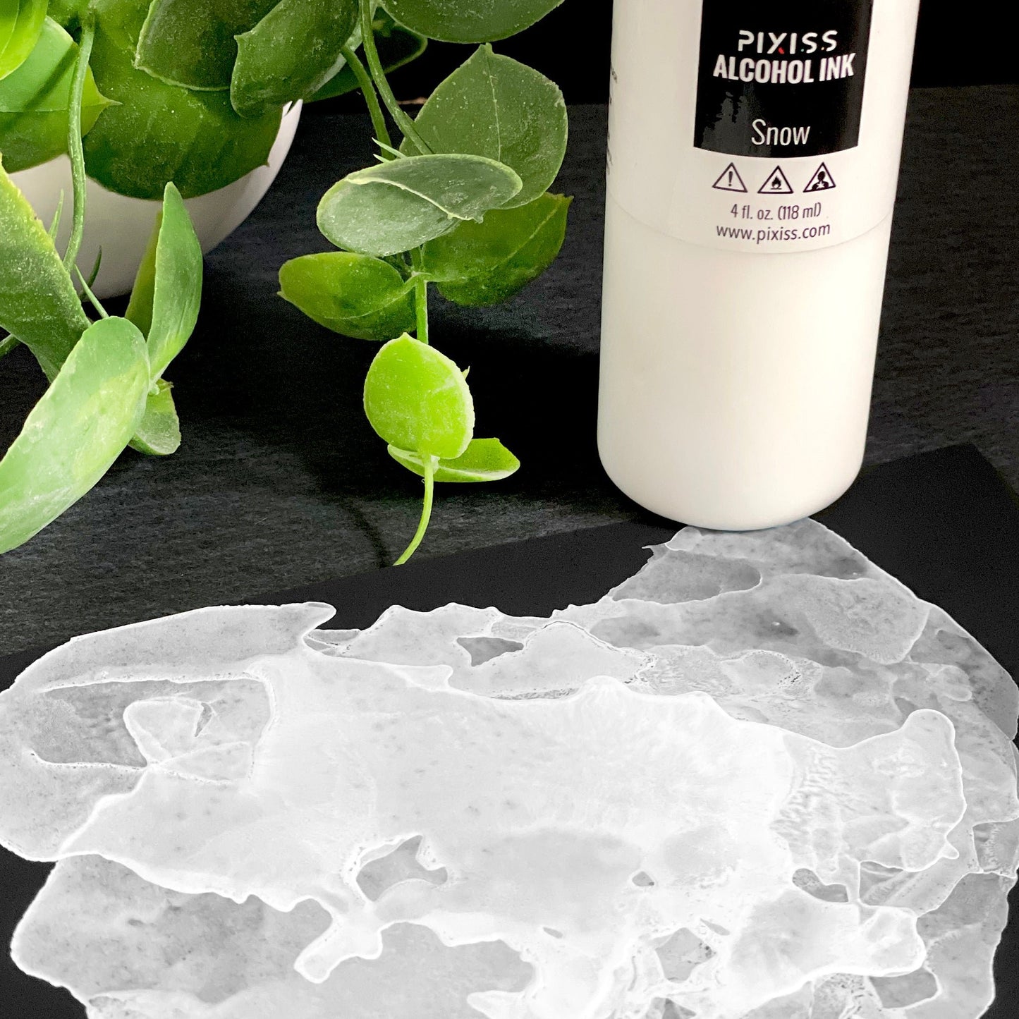 PIXISS Alcohol Ink 4 oz. - Snow (White)
