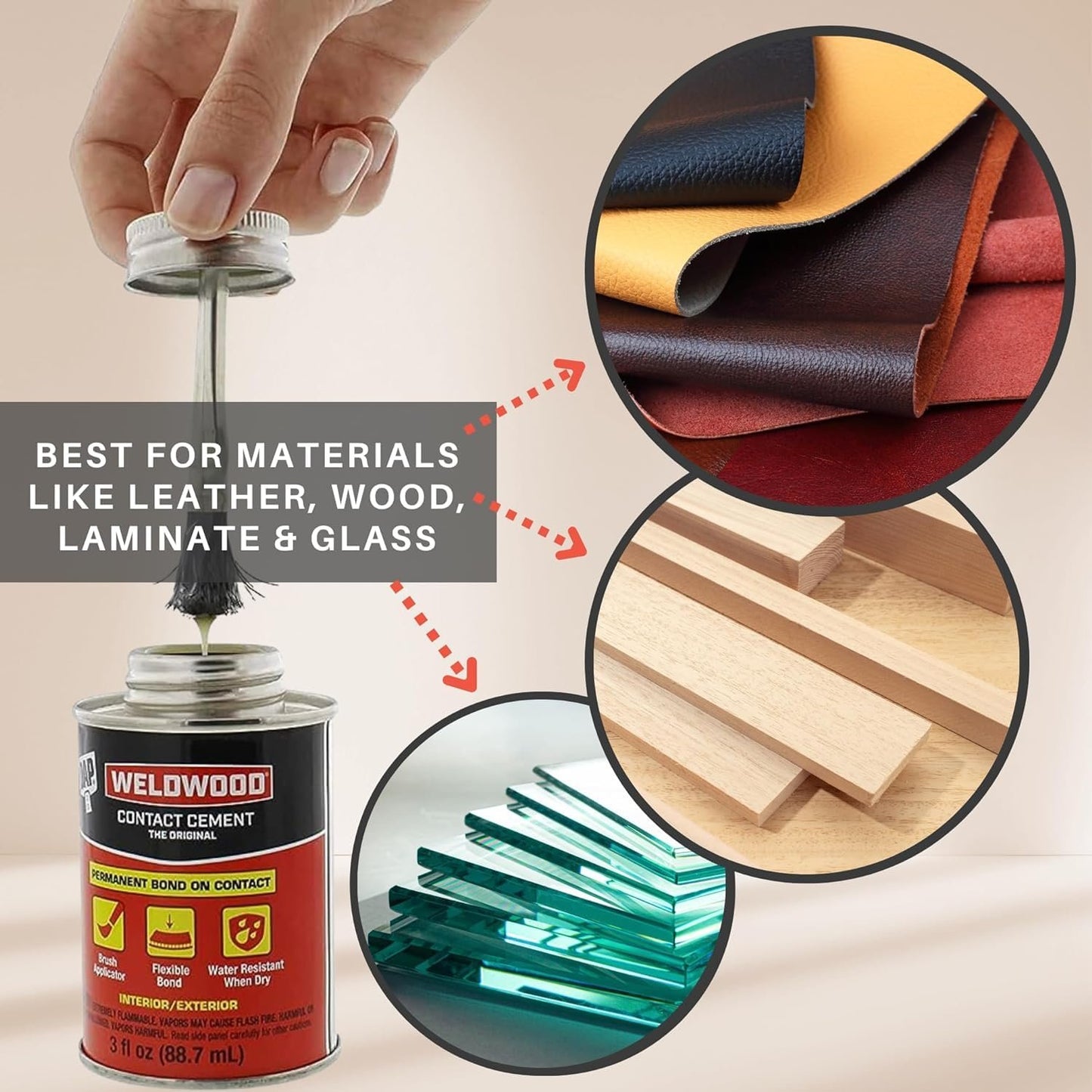 EVA Foam Roll and Contact Cement Adhesive - DAP Weldwood Cement Glue (3oz) with Pixiss EVA Foam Roll 5mm x 35cm x 150cm