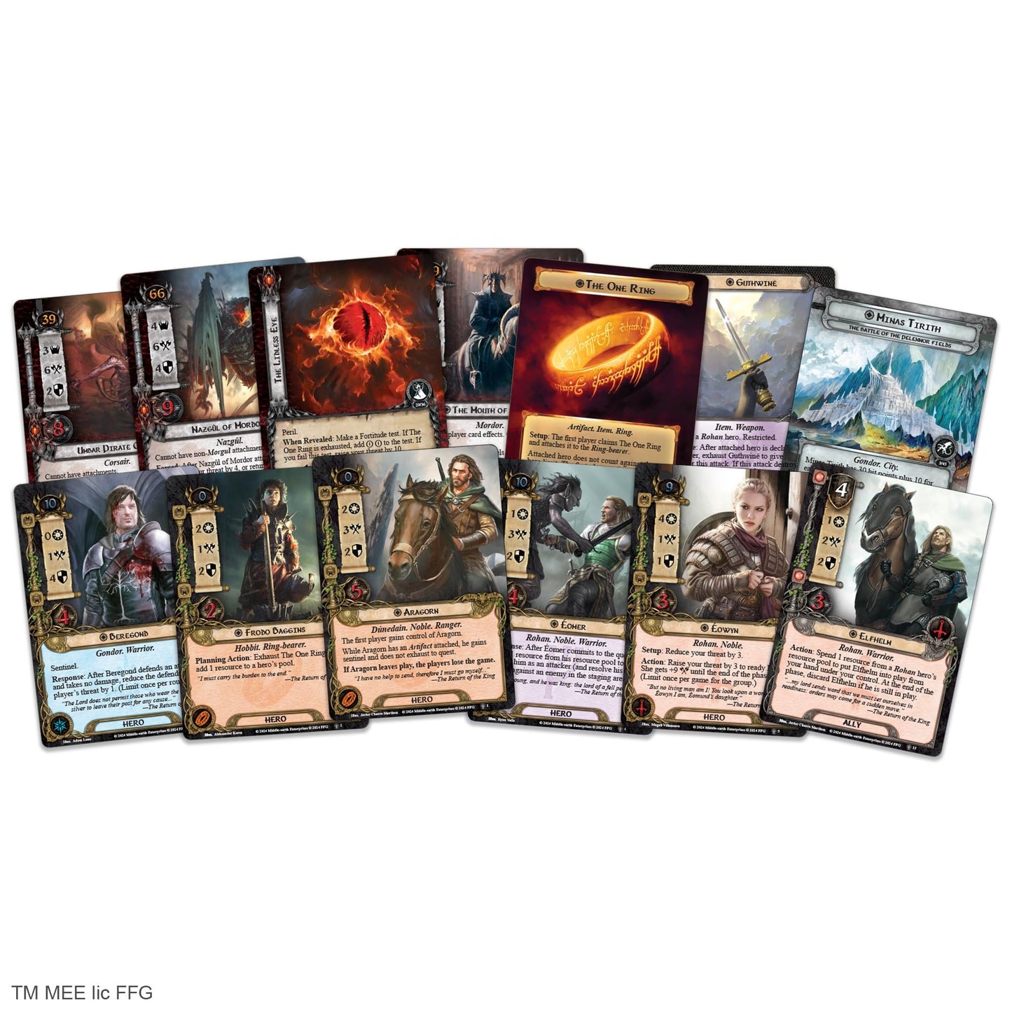 Fantasy Flight Games The Lord of The Rings The Card Game The Return of The King SAGA Expansion - Cooperative Adventure Game, Strategy Game, Ages 14+, 1-4 Players, 30-90 Min Playtime, Made