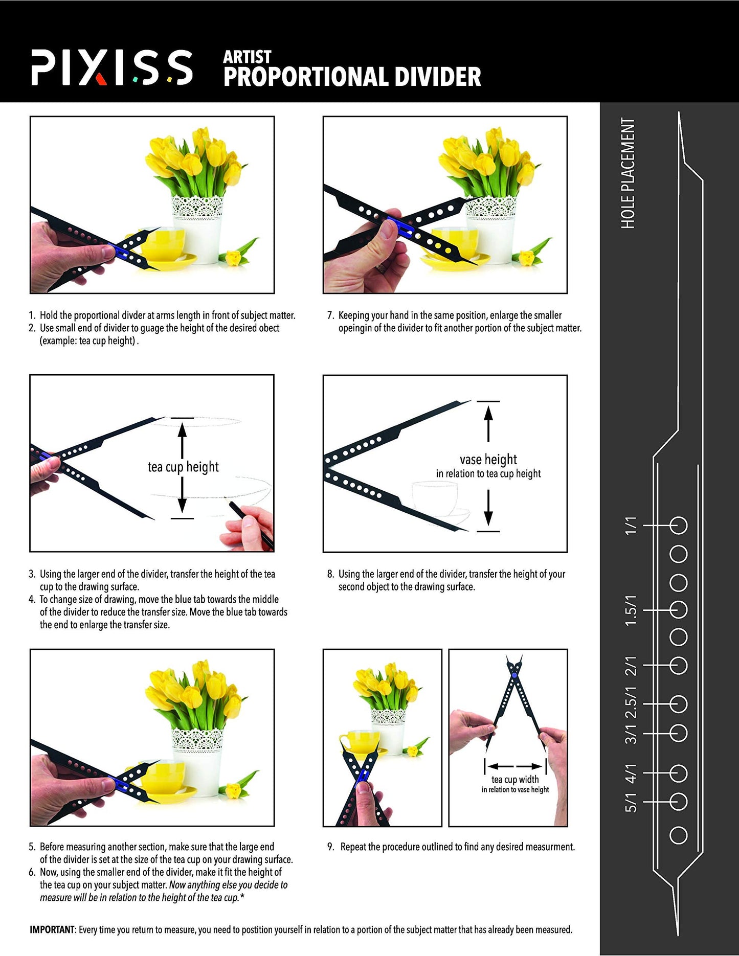 Proportional Divider Drawing Tool by Pixiss Gray Scale Value Color Wheel & View Catcher Finder